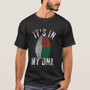 Grappig dat het in mijn DNA zit Madagaskar vlag Vi T-shirt