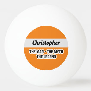 Grappig dat het Man de mythe de Legend monogramma Pingpongballen