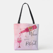 Grappig dat ik alles kan winnen wat ik wil draagtas (Achterkant)