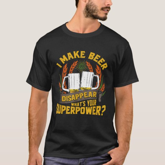Grappig dat ik bier laat verdwijnen Craft Beer Dri T-shirt (Voorkant)