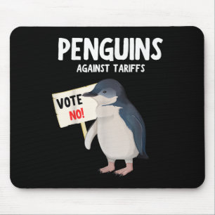 Grappig dat ik bij de pinguïns sta, pinguïns tegen muismat