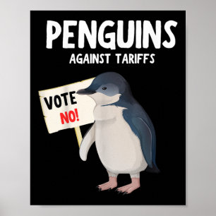 Grappig dat ik bij de pinguïns sta, pinguïns tegen poster