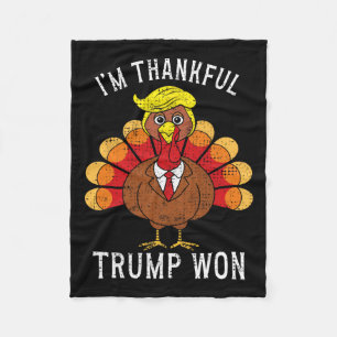 Grappig dat ik dankbaar ben dat Trump Amerika heef Fleece Deken