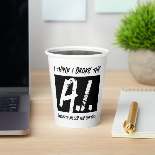 Grappig dat ik de AI developers heb gebroken Papieren Bekers (Insitu)