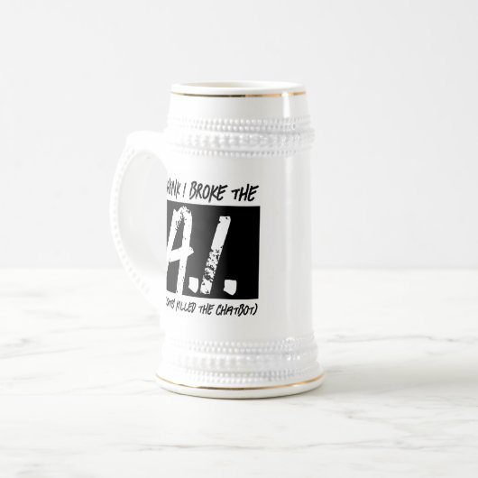Grappig dat ik de AI heb gebroken... Bierpul (Voorkant links)