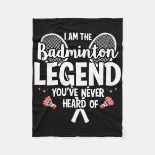 Grappig dat ik de badmintonlegende ben die je nooi fleece deken