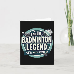 Grappig dat ik de badmintonlegende ben die je nooi kaart