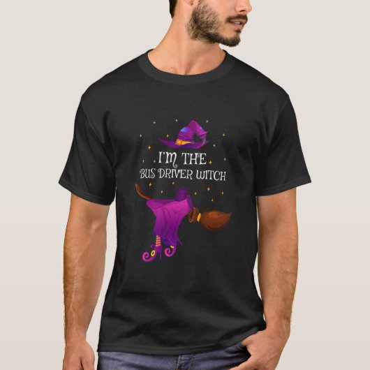 Grappig dat ik de buschauffeur ben met Halloween  T-shirt (Voorkant)