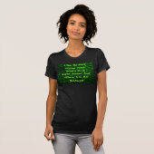 Grappig dat ik de groene witte heks ben t-shirt (Voorkant volledig)