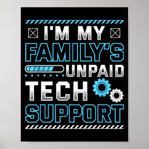 Grappig dat ik de onbetaalde technische ondersteun poster