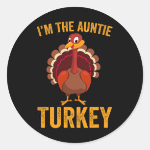 Grappig dat ik de tante van Turkije ben. Ronde Sticker