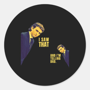 Grappig dat ik die Jezus-meme zag en ik het D vert Ronde Sticker