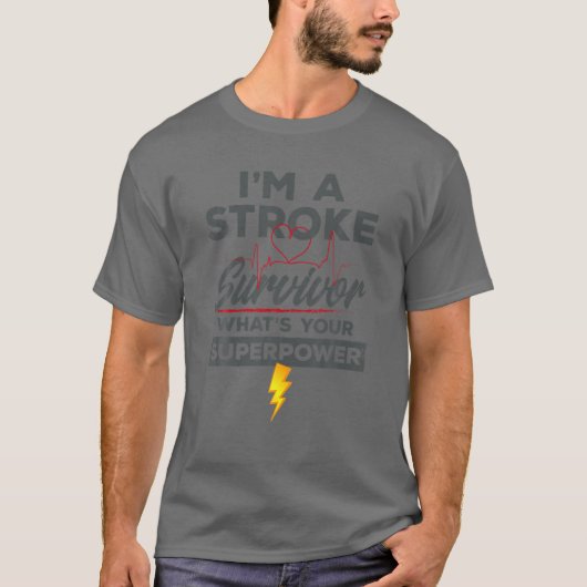Grappig dat ik een beroerte ben die overspoeld is. t-shirt (Voorkant)