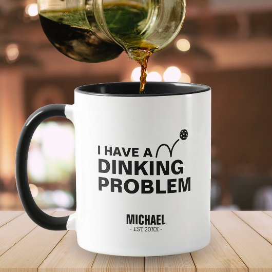 Grappig dat ik een drankprobleem grapje Pickleball Mok