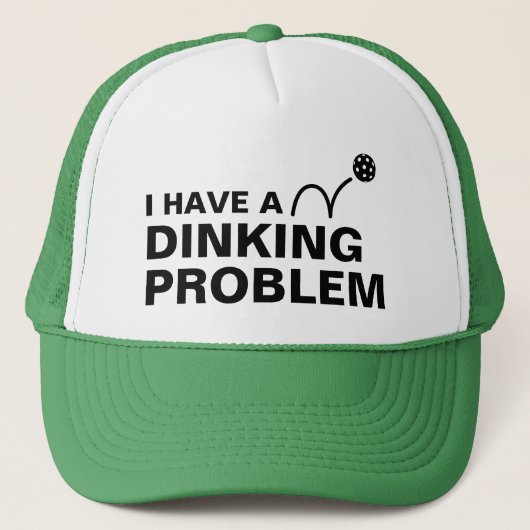 Grappig dat ik een drankprobleem grapje Pickleball Trucker Pet (Voorkant)