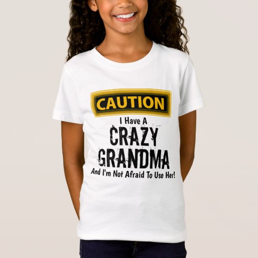 Grappig dat ik een gekke oma heb t-shirt (Voorkant)