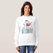 Grappig dat ik een Meltdown Snowman Winter heb Trui (Voorkant volledig)