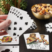 Grappig dat ik een paar retro heb pokerkaarten (Insitu)