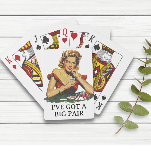 Grappig dat ik een paar retro heb pokerkaarten