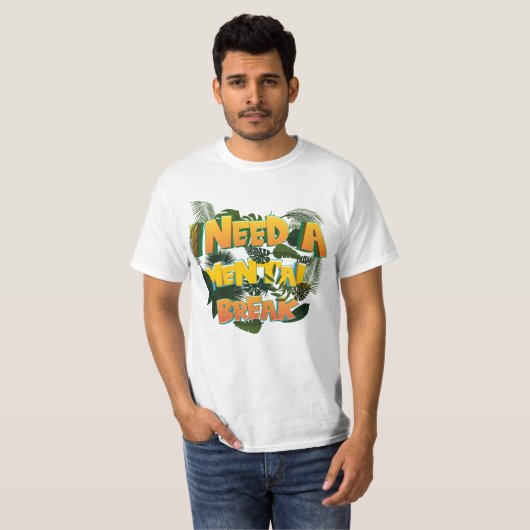 Grappig dat ik een tandheelkundige pauze nodig heb t-shirt (Voorkant volledig)