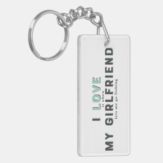 Grappig dat ik er van hou als ik Vriendin Sleutelhanger (Voorkant Links)