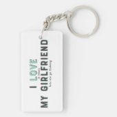 Grappig dat ik er van hou als ik Vriendin Sleutelhanger (achterkant)