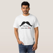 Grappig dat ik Fuzz hoor, krijg de liefdessnor T-shirt (Voorkant volledig)