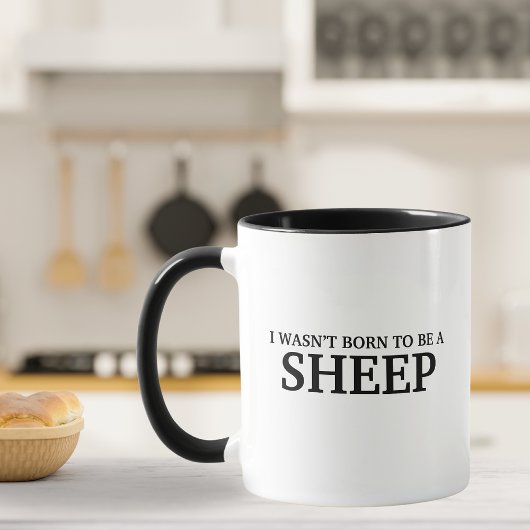Grappig dat ik geen schaap geboren ben mok