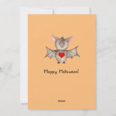 Grappig dat ik gek ben op jou Halloween Waterverf  Feestdagenkaart (Achterkant)