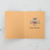 Grappig dat ik gek ben op jou Halloween Waterverf  Kaart (Binnen)