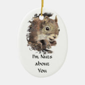 Grappig dat ik gek ben op jou. keramisch ornament (Voorkant)