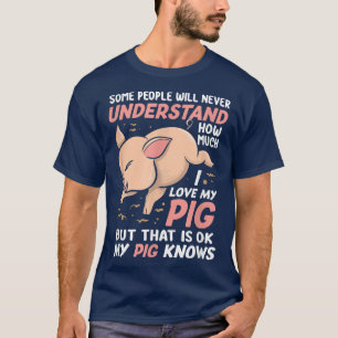 Grappig dat ik gek ben op mijn varkensboerderij al t-shirt