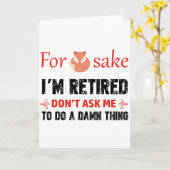 Grappig dat ik gepensioneerde design ben kaart (Gele Bloem)