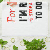 Grappig dat ik gepensioneerde design ben theedoek (Gevouwen)