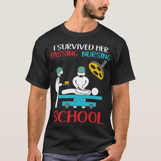 Grappig dat ik haar overlevingsschool heb overleef t-shirt (Voorkant)