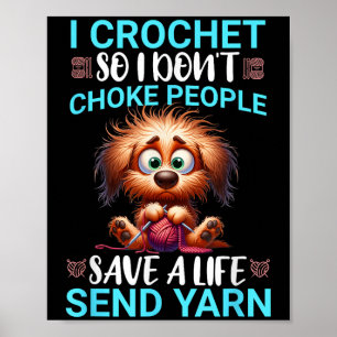 Grappig dat ik hak, zodat ik mensen niet verstik d poster