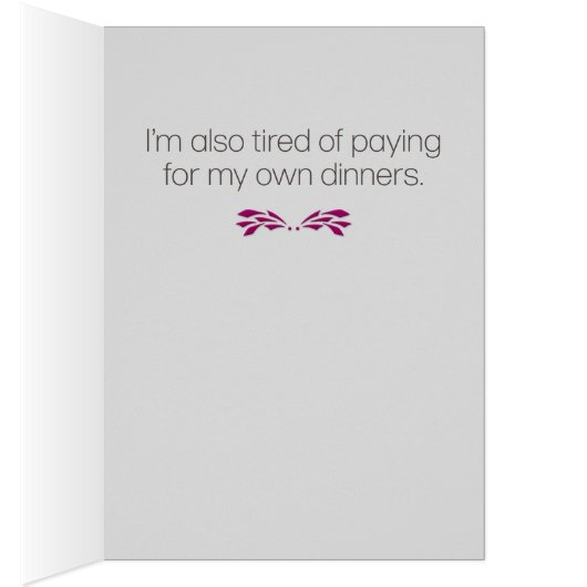 Grappig dat ik het haat als je ziek bent... Kaart. (Binnen (Rechts))