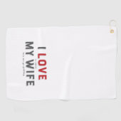 Grappig dat ik het leuk vind als mijn vrouw golfhanddoek (Horizontaal)