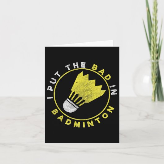Grappig dat ik het slechte in badminton heb gestop kaart (Voorkant)