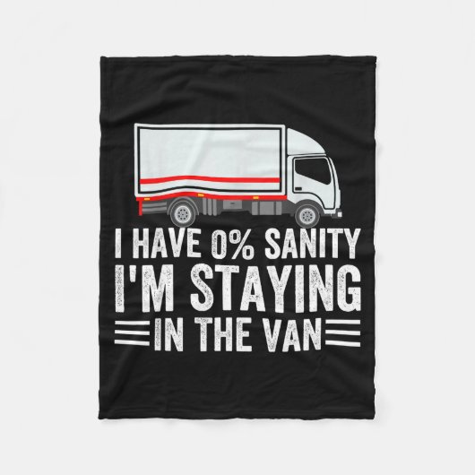 Grappig dat ik in de bestelwagen blijf Phasmophobi Fleece Deken (Voorkant)