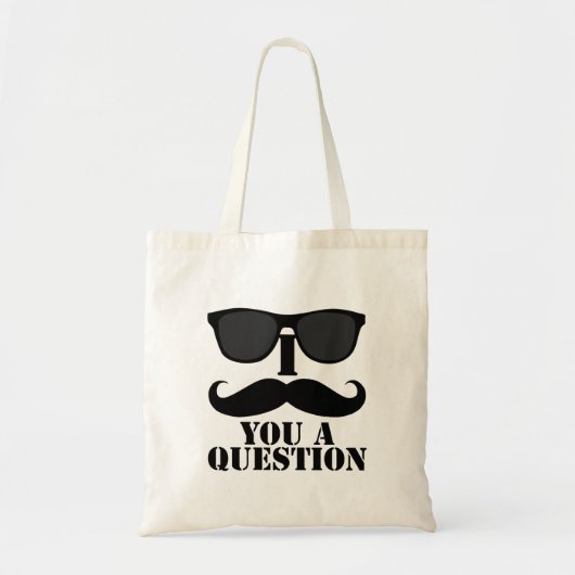 Grappig dat ik je een vraag stel met een zwarte zo tote bag (Voorkant)