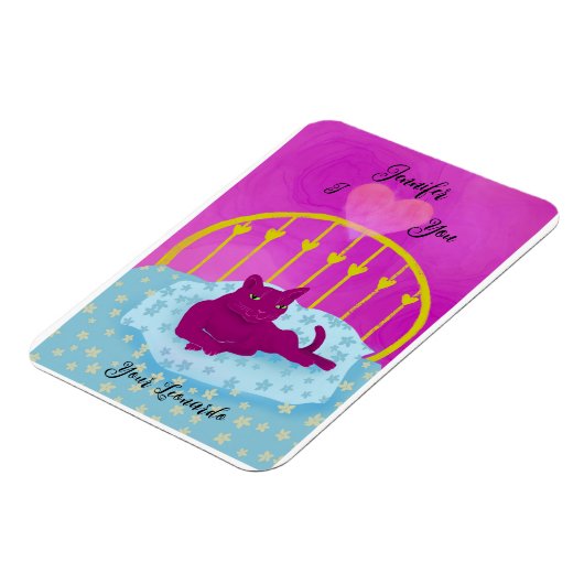 Grappig dat ik je hoor van gepersonaliseerde kat magneet (Linkerzijde)