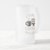 Grappig dat ik koffie in code vertaal matglas bierpul (Voorkant rechts)