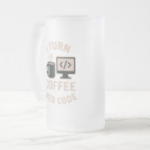 Grappig dat ik koffie in code vertaal matglas bierpul (Voorkant links)