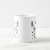 Grappig dat ik leraar ben, wat is je supermacht #1 koffiemok (Center)