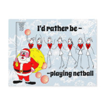 Grappig dat ik liever Netball Kerstmis zou spelen