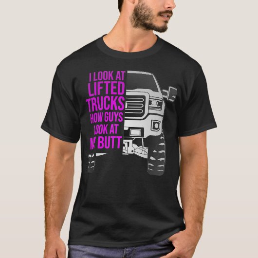 Grappig dat ik lifted Trucks als jongens kijk naar T-shirt (Voorkant)