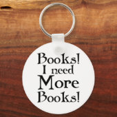 Grappig dat ik meer T-shirt voor boeken nodig heb Sleutelhanger (Voorkant)
