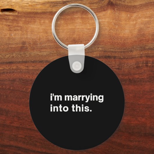 Grappig dat ik met deze verloofde trouw1 sleutelhanger (Voorkant)