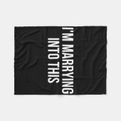 Grappig dat ik met deze verloofde trouw fleece deken (Voorkant (Horizontaal))